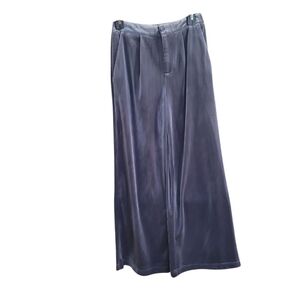 Current Air Small Plush velvet wide-leg pants  blue